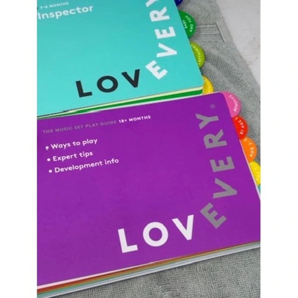 Lovevery Play Guide Lot 6 Booklets The Looker Senser Inspector Thinker 0-18m+